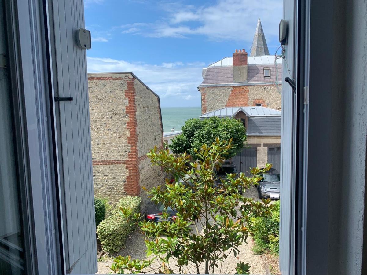 Studio Vue Mer A 2 Min De La Plage Villerville Exterior foto